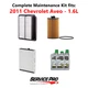 2011 Chevrolet Aveo 1.6L Complete Air, Oil & Cabin Filter Kit (5W-30)