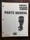 OEM Mercury MERC 1500 Parts Manual C-90-63293 Outboard Engine Rev. 1976 (USED)