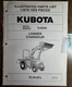 Kubota TL420A Loader Illustrated Parts List Manual 75581-9991-0 3/94