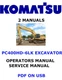 Komatsu PC400HD-6LK Hydraulic Excavator Owners Service Shop Operators Manual PDF