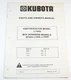 Kubota L7550 Earthcavator  B7510 L7515 L7520 Box Scraper Parts and Owners Manual