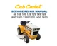 Cub Cadet 86 108 109 128 129 149 169 800 1000 1200 1250 1450 1650 Service Manual