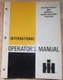 INTERNATIONAL 3600A LOADER TRACTOR OPERATOR OPERATION & MAINTENANCE MANUAL BOOK