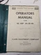 CLARK OPERATORS MANUAL BOOK NP NSP 20 30 40 FORK LIFT TRUCK 1965