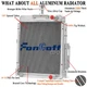 Fit Case IH 574 674 2500A Aluminum 3 Row Radiator #66496C2 #539567R1,539567R2
