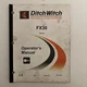 Ditch Witch FX30 Tier 4i Vacuum Excavator Owner Operator Maintenance Manual Book