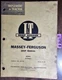 I&T Massey Ferguson 16 Pacer S/N 50000- Tractor Shop Service Manual MH-6A 1955