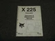 Bobcat X225 Excavator Owner Operator Maintenance Manual 508312001 & Above xz