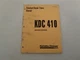 Komatsu Dresser KDC410 Series Engine Standard Repair Times Manual 