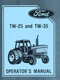 Ford TW-25 TW-35 TW25 TW35 Tractor Owner Operators Manual