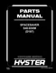 Hyster SPACESAVERS40-65XM 11/2013 Forklift Parts Manual Catalog Diagram Book