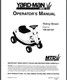 Yard-Man Bug MTD Riding mower 13B-325-401 Operator's and parts lists Manual