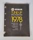 1978 NAPA Echlin Tune-Up Specifications Passenger Cars / Imports & Trucks