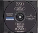 1990 Ford Truck Shop Manual 5 Book Set on CD F150 F250 F350 Bronco Van Service