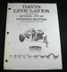 CASE DAVIS PT90 Line Layer Pull Type Trencher Parts Owners Manual Catalog PT-90