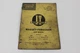 I&T Shop Manual MF-20 Massey Ferguson MF85 MF Super 90 MF Super 90 WR MF88