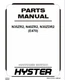 Hyster N35ZR2, N40ZR2, N30ZDR2 (E470) Forklift Parts Catalog Manual PDF