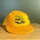 Vintage Hyster C530A Pneumatic Roller 80s Yellow Mesh Trucker Snapback Hat
