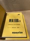 Komatsu WA180-3 Wheel Loader  Parallel Tool Carrier Parts Book BEPB003500