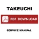 TAKEUCHI TB68 Excavator Workshop Service Manual Repair CD