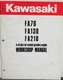 1988 Kawasaki FA76 FA130 FA210 Workshop Manual 4 Stroke Air Cooled Gas Engine