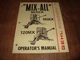 Gehl Mix-All Mixer 95MX 120MX Operators Manual Form No. 901516