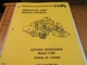 LeeBoy Model 1200 Asphalt Maintainer Operators Service Manual