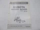 Operator's Manual for Kubota Rotary Mowers Models RC60-F20 RC72-F20