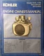 Kohler K532 K582 2-cyl Engine Owners Manual Lawn Garden Riding Tractor 23 20 h.p