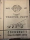 Cockshutt Model 120 Tractor Plow Parts List Manual
