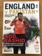 ENGLAND v PAKISTAN T20 INTERNATIONAL 7 SEPT 2016 OLD TRAFFORD CRICKET PROGRAMME