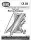 Gehl CA 86 Quick Switch Row Crop Attachment Service and Parts Manual