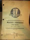 I&T Massey Ferguson MF1100 MF1130 Tractor Shop Service Repair Manual MF-24 1968