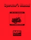 Massey Ferguson MF1010 Standard 2 and 4 wheel drive Operators Manual