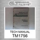 TM1756 TECH MANUAL fits JOHN DEERE (Surplus Open Box)