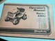 Original Simplicity 6100 series garden tractor and mower operators manual