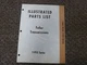 Eaton Fuller T-955AL T-955ALL T-955GL TO-955ALL Transmission Parts Manual