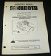 Kubota G4000 Rotary Tiller For G3200 G4200 G4200H G5200H Operators Parts Manual