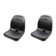00367800 Qty 2: Black Vinyl Seat Fits JCB 505-19 506 506CHL 510-40 520 520-40