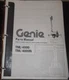 GENIE TML-4000 TML-4000N LIGHT TOWER PARTS MANUAL BOOK CATALOG 85157