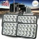 4pcs 4x6'' 90W Led Headlights Hi-Lo Sealed Beam for Peterbilt Kenworth T800 W900