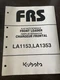 Kubota LA1153 LA1353 Front Loader Flat Rate Schedule Manual FRS service shop