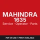Mahindra 1635 Compact Tractor Operator Manual