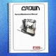 CROWN FC4000 Series Service Maintenance Manual - METAL COIL BOUND - TOUGH COVERS