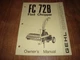 Gehl FC 72B Flail Chopper Owners Manual Form No. 901222