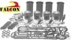 FITS Nissan SD22 engine kit FORKLIFT 2.2L pistons sleeves rings bearings gaskets