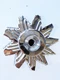 Chrome Fan & Solid Pulley for GM or Ford Small Case, Delco 10dn 10si&nbsp;