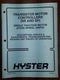 Transistor Motor Controllers 2200 SRM 724 Hyster Manual, 1463732 