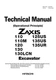 HITACHI ZX130LCN ZX125US Excavator Operational Principle Technical Manual