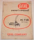 GEHL FC 72B Flail Chopper, Genuine OEM Operators, Service Manual